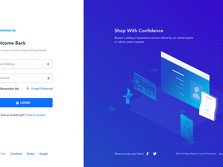 Login Page by Anwar Hossain on Dribbble