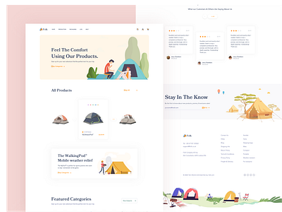 Folk Tents || Landing Page