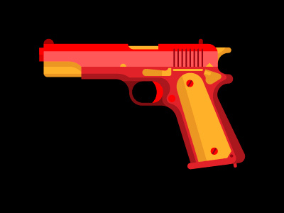 Awful Objects - Gun gun illustrator object pistol vector weapon