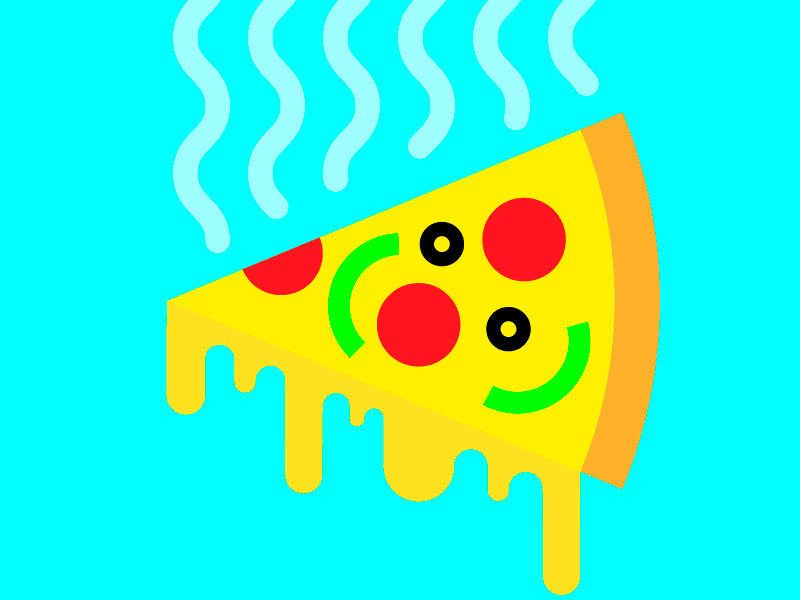 'Za, Brah animated delicious drip food gif pizza steam