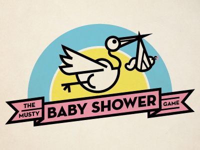 Baby Shower Game baby game logo shower stork