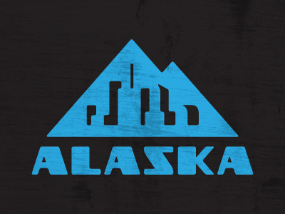 Yet Another Alaska Logo alaska city logo mountains state type