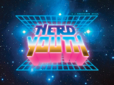 Nerd Youth - Packaging 80s nerd packaging sci fi splash screen videogames