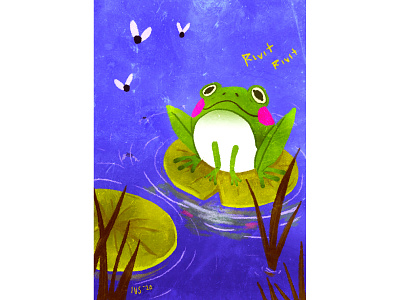Rivit colorfull frog illustration