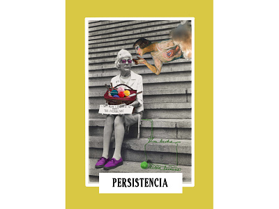 Persistence Tarto card collage digitalart illustration
