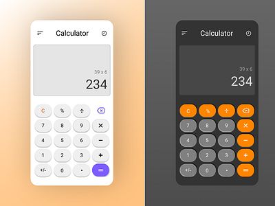 DailyUI004 calculator dailui dailyuichallenge ui challenge