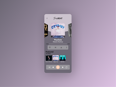 DailyUI09 dailyui009 dailyuichallenge musicplayer ui