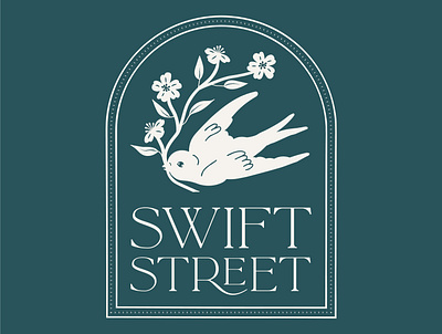 Swift Street Housewares Logo bird branding branding design design drawing graphic design illustration logo logo design typography vector