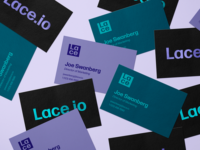 Business Card Mockup for Lace brand design brand identity branding business card foil graphic design graphic design logo logo design minimal photoshop purple teal typography