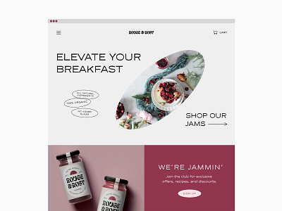 Rouge & Rosy Landing Page Design