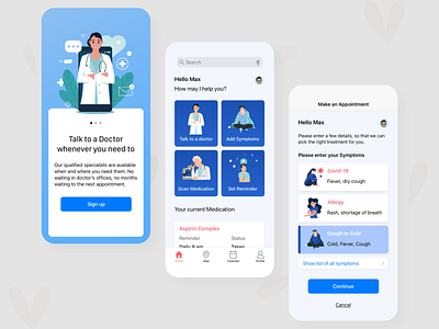 Tele-medicine app iOS design app app design apple health app illustration ios iphone medical medicine app mobile mobile app design mobile design mobile ui mobile ui design ui design uidesign uiux user interface design userinterface visual design