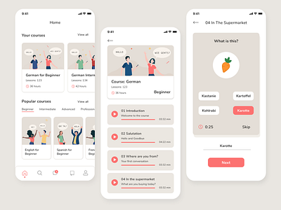 Language Learning App app app design course app courses design iconography language language app language learning learning app learning platform mobile mobile app design mobile design mobile ui sketch ui ui ux ui design uidesign
