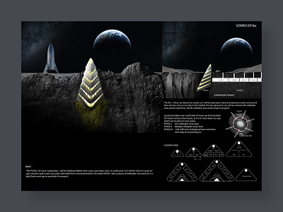 Lunar Space Habitat 3dmodeling art branding design ux