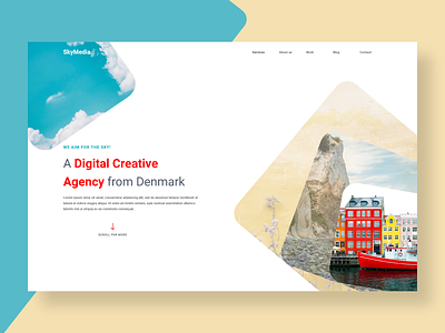 Creative Agency Landing page agency agency website app art branding denmark design graphic design illustration ui ux website