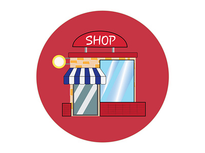 shop dribbble illustrator logo logodesign shopping