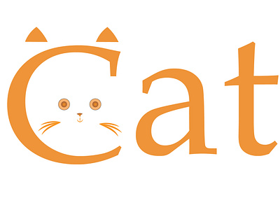 catie cat design design art dribbble illustration illustrator logo nature orange