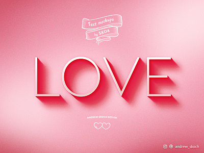 Valentine Text Effects dailyinspiration love psd text effects typografy valentine valentine card valentine flyer valentine party valentines day