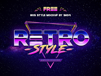 80s Retro Vibe - FREE Text Effect Photoshop 80s 80s style free freebie photoshop retro retrofuturism synthwave text effect typography