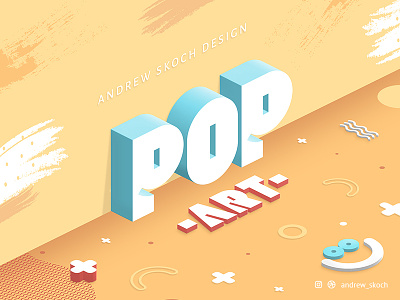 Pop Art Text Effect 3d andrew skoch art memphis memphis design memphis style pastel pop pop art popular text effect trend