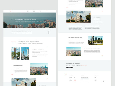 Real estate website realestate textpage typography ui web