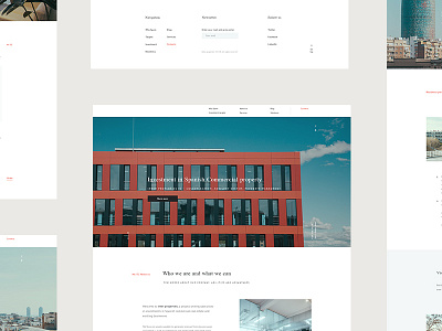 Spanish real estate company website. Now live editorial realestate spanish typography ui uidesign ux webdesign