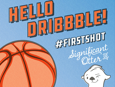 Hello Dribbble! design firstshot illustration illustrator cc risograph risography