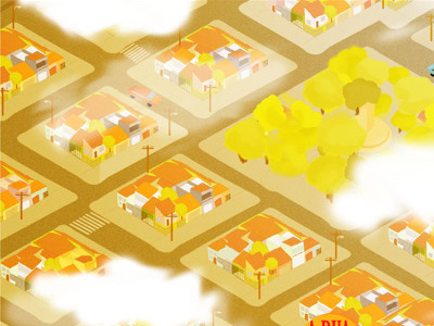 background animation animation city illustration neighbourhood tree