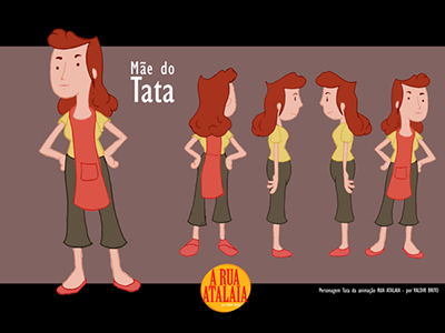 background animation - mother of tata animation character design illustration mother