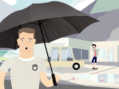 Rainy Day - Animation animation character design effects rain