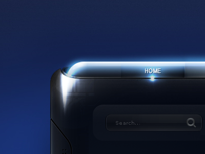 sleekBlack v4 black blue dark fantasy futuristic interface sleek