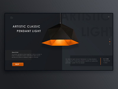 Classic Pendant Lights black blackui clean lights minimal minimalism minimalist orange shopping simple webdesign