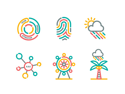 Multi-Coloured Icons