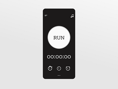 Future Stopwatch app dailyui design fitness fitness app illustration running stopwatch time timer ui ux vector