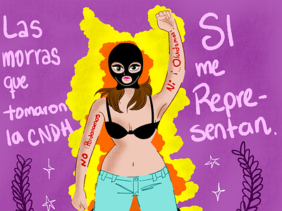 GIRL POWER MX digital art drawing girl power illustration mexico quick sketch