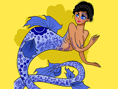 Day 9: Mythological creatures from #vdink cartoon character design characters design digital art doodle drawing illustration illustrator mermaid quick sketch