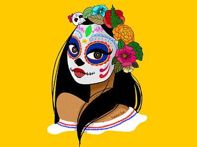 Teodora Catrina catrina character character design design dia de muertos digital art doodle drawing illustration illustrator mexican mexico