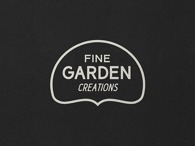 Fine Garden Nº 004 botany branding identity logo philadelphia plants retro sans serif signpainting timeless typography vintage