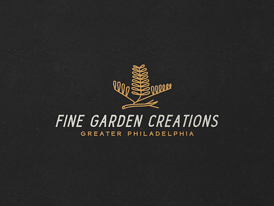 Fine Garden Nº 008 botany branding identity logo philadelphia plants retro sans serif signpainting timeless typography vintage