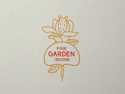 Fine Garden Nº 009 botany branding identity logo philadelphia plants retro sans serif signpainting timeless typography vintage