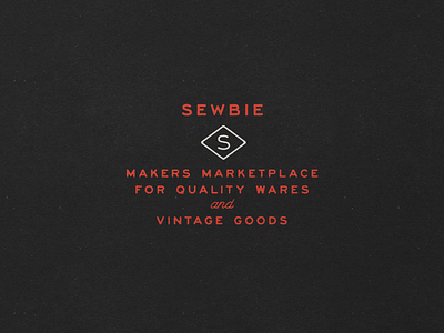 Sewbie Nº 002 branding identity logo maker new york philadelphia retro sans serif signpainting timeless typography vintage