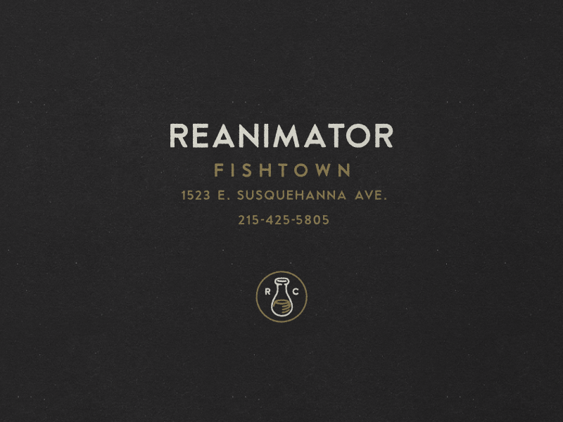 Reanimator Nº 005 coffee grotesk timeless philadelphia branding sans-serif logo vintage typography identity retro