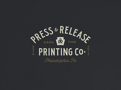 Press & Release N° 001 heritage pennsylvania philadelphia screenprint screenprinting timeless typography vintage