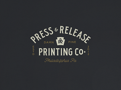 Press & Release N° 001 heritage pennsylvania philadelphia screenprint screenprinting timeless typography vintage