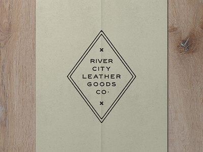 Nº 002 | Jessie Jay Design For River City Leather antique badge branding design heritage identity lockup logo philadelphia retro sans serif seal signpainting timeless typography vector vintage