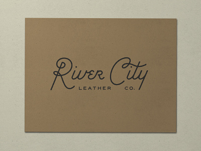 Nº 003 | Jessie Jay Design For River City Leather antique badge branding design heritage identity lockup logo philadelphia retro script seal signpainting timeless typography vector vintage