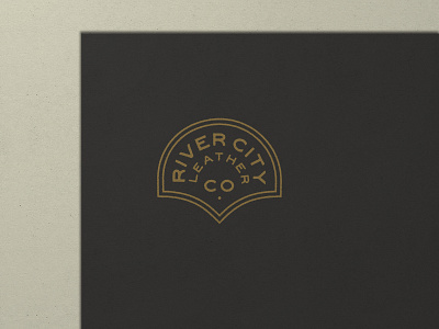 Nº 031 | Jessie Jay Design For River City Leather antique badge branding design heritage identity lockup logo philadelphia retro sans serif seal timeless typography vector vintage