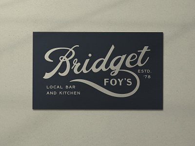 Nº 039 | Jessie Jay Design for Bridget Foys antique branding identity logo philadelphia retro script timeless typography vintage