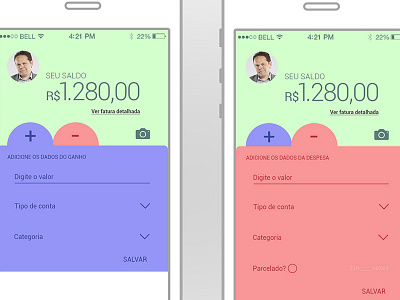 App Finanças Pessoais | Personal Finacial App - 01 app design financialapp interface mobile ui ux
