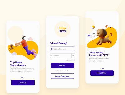 Pet Hotel App Onboarding pet pet app pet hotel pets petshop