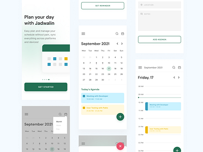 Jadwalin - Calendar & Schedule App app calendar clean green management minimalist mobile schedule